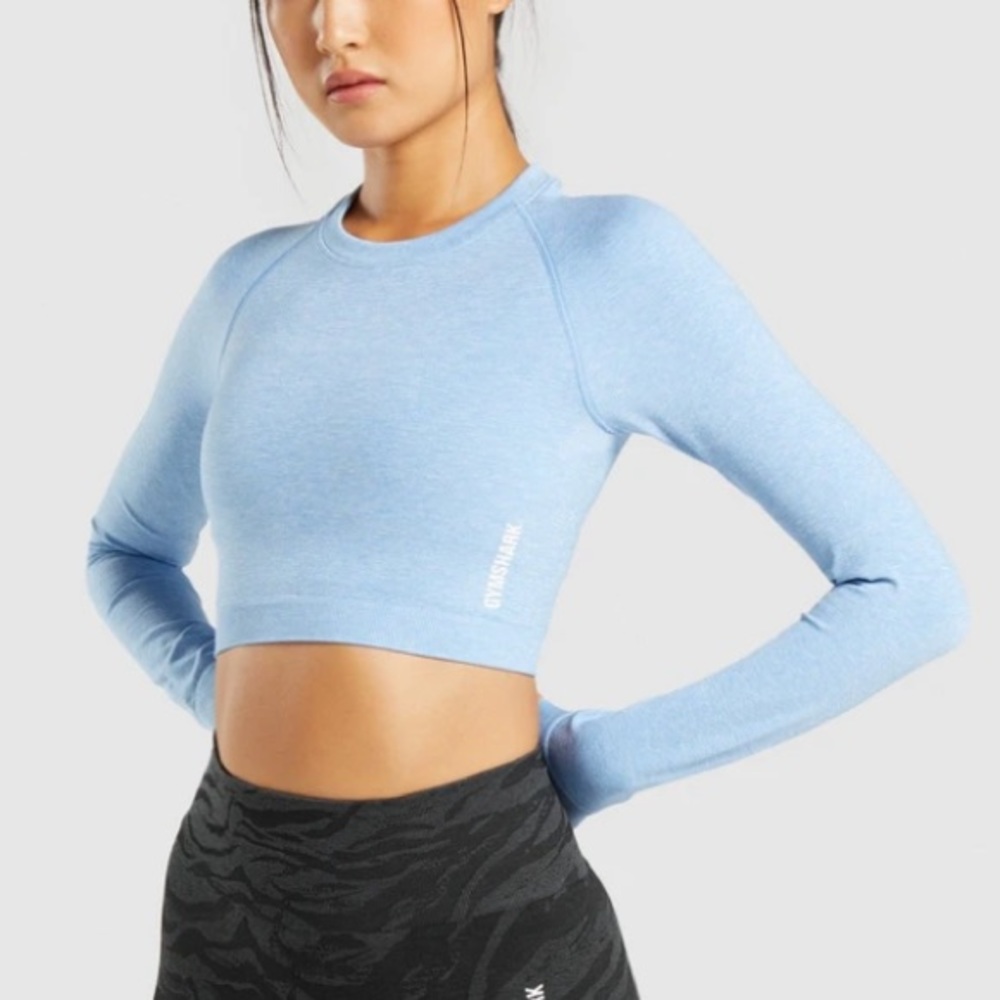 GYMSHARK NWT Adapt Long Sleeve Seamless Crop Top